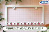 Cute Strawberry - Raised License Plate Frame by Wonder Plate Frames™
