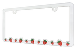 Cute Strawberry - Raised License Plate Frame by Wonder Plate Frames™