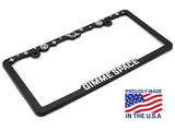 "Gimme Space" - License Plate Frame by Wonder Plate Frames™