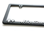 "Adventure Awaits" - Raised License Plate Frame by Wonder Plate Frames™