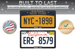 "Nurse Life" - Raised License Plate Frame by Wonder Plate Frames™